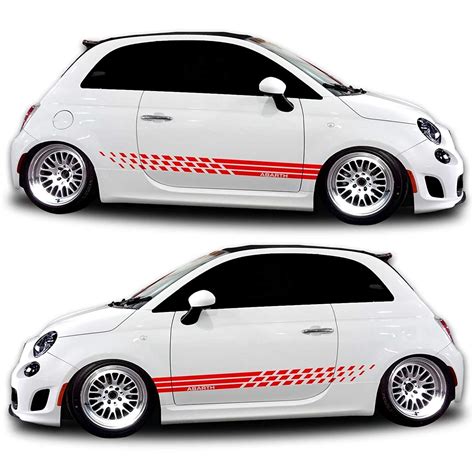 fiat 500 stripes and graphics.